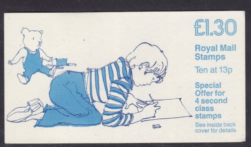 FL11b 1987 Jolly postman Folded Booklet - Good perfs - Cylinder B37