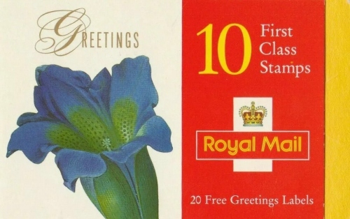 KX9 1996 Flowers Greetings Barcode Booklet - Cyl W3W4W6W3W3W5