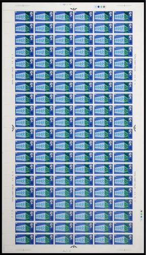 1969 Notable Anniversaries 9d full sheet 1A1B1C1D Eruopa CEPT UNMOUNTED MINT