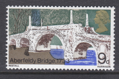 Sg 764c 1968 Bridges 9d - Phosphor Omitted stamp - UNMOUNTED MINT