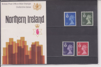 1974 Northern Ireland definitive issue presentation pack No. 61 U M