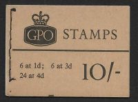 AVC X13 - 10 - August 1966 GPO booklet Complete good perfs UNMOUNTED MINT