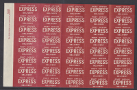 Post office express delivery labels circa 1950s in U M sheets of 40