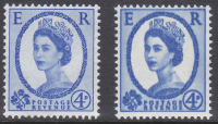 S85b 4d Wilding Multi-crown Double Impression Single Stamp UNMOUNTED MINT