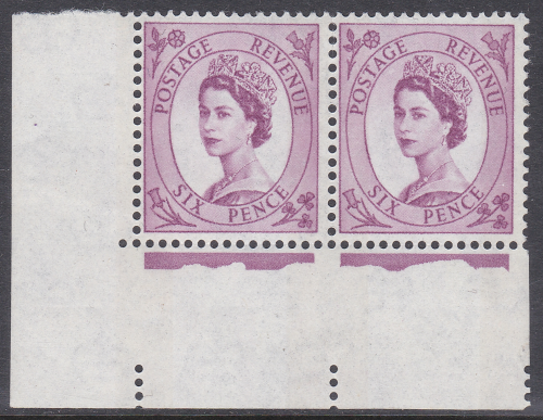 Sg S111a ab 6d Wilding Blue phos on White Typo NB with BPA cert UNMOUNTED MINT