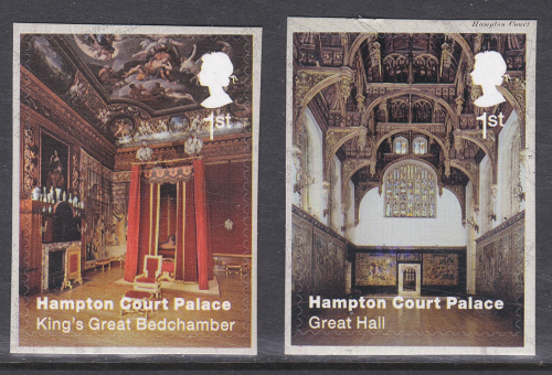 PM62 2018 Hampton Court Palace 1st class stamps from booklet pair U M