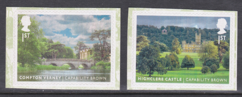 PM53 2016 Landscapes 1st class stamps from booklet - pair - UNMOUNTED MINT