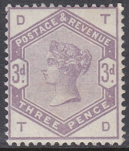 Sg 191 3d Lilac from Lilac  Green issue lettered T-D UNMOUNTED MINT MNH