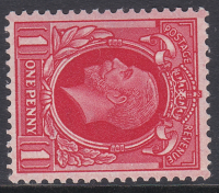 Sg N50c variety 1d Photogravure Sideways Inverted(right) Full perfs Superb U M