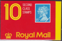 1990 JC1 10 x 2nd class (15p) stamps Barcode booklet - No Cylinder