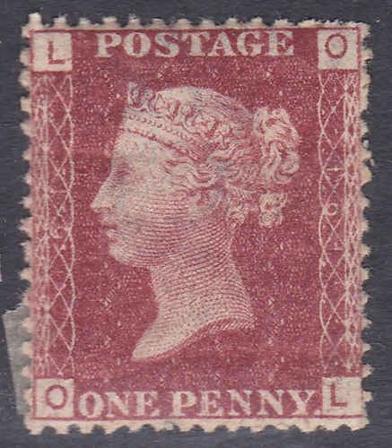 1858 Sg43 1d Penny Red plate 161 lettered O-L MOUNTED MINT