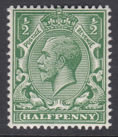 N14(2) d Deep Green Royal Cypher Single Stamp UNMOUNTED MINT