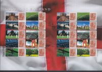 LS38a GB 2007 Glorious England Smiler sheet Isle Of White Variety U M