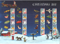 LS83 GB 2012 Christmas Smiler sheet UNMOUNTED MINT MNH