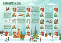 LS90 2014 Christmas Smiler sheet UNMOUNTED MINT