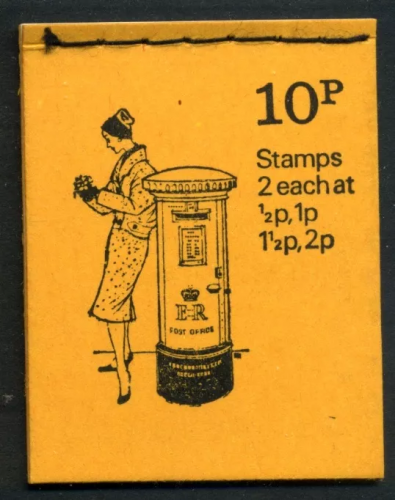 DN60 1973 June pillar box 10p Stitched Booklet UNMOUNTED MINT