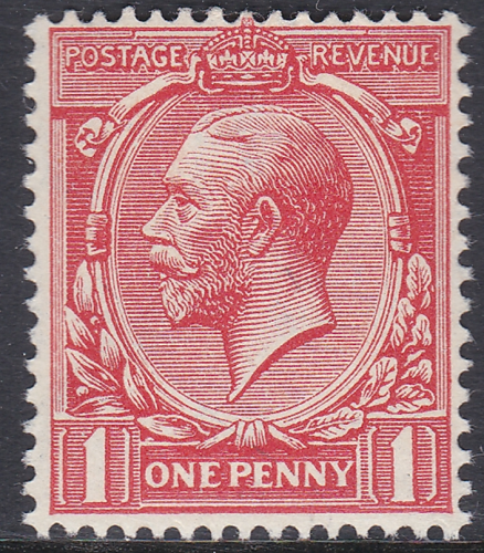 N34(2) Pale Scarlet 1d Block Cypher Single Stamp UNMOUNTED MINT