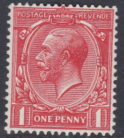 N34(4) Deep Scarlet Vermillion 1d Block Cypher Single Stamp UNMOUNTED MINT