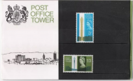 Sg679-680 1965 Post office tower presentation pack Unmounted Mint Sealed